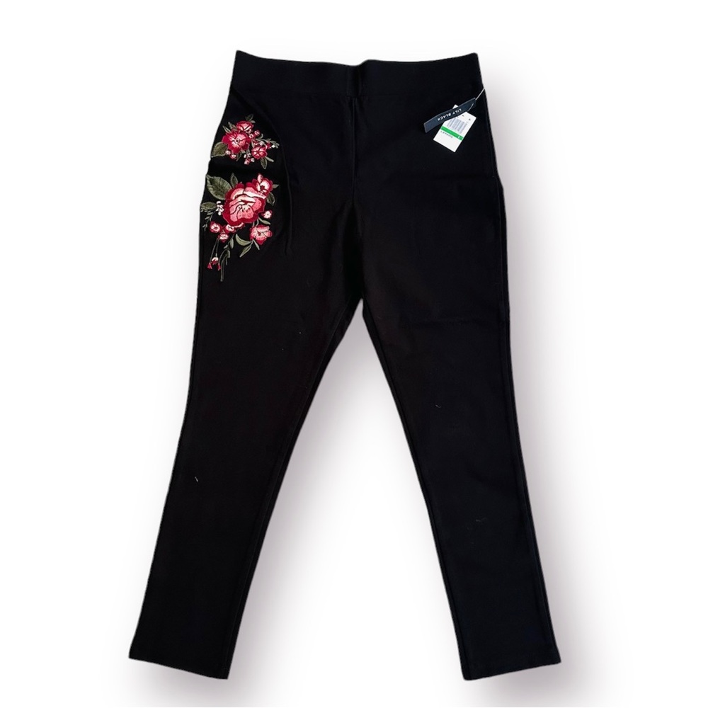 NWT Lily Black Pants/Leggings Size Large